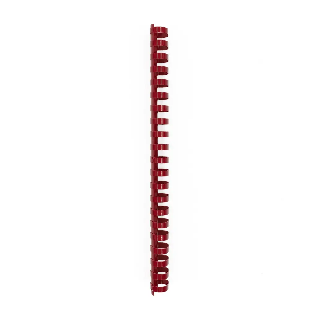 Spirala PVC za vezavo do 280 listov 32mm 50/1 ovalna rdeča-0