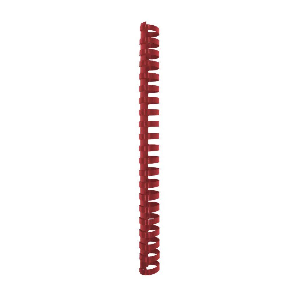 Spirala PVC za vezavo do 340 listov 38mm 50/1 ovalna rdeča-0