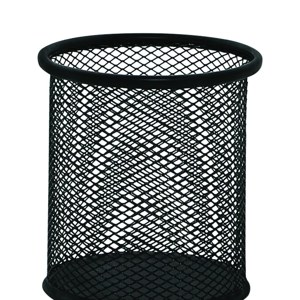 Lonček za pisala iz žice fi 90x100mm JS802 črn-0