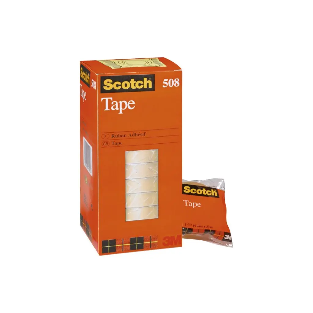 Lepilni trak pisarniški 19/33 1/1 prozoren 3M Scotch 508-1