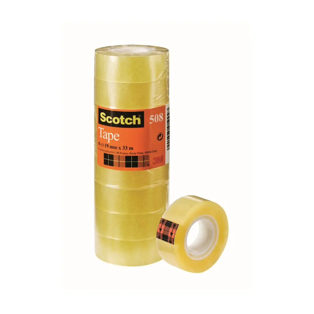 Lepilni trak pisarniški 19/33 1/1 prozoren 3M Scotch 508-0