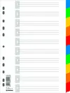 Pregrada PVC A4 številke 1-10 listov Donau 7710095PL-99-0