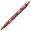 Marker permanentni dvostranski Pilot SCA-TM-BG Twin Begreen 0,4-0,5mm rdeč-0
