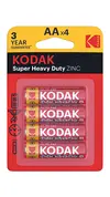 Baterija Kodak Super Heavy Duty Zink AA 4/1-1