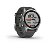 Pametna ura GARMIN Fenix 7S Srebrna z grafitno sivim pasom-3