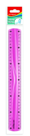 Ravnilo PVC 30cm fleksibilno Keyroad mix 3 barve-1