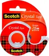 Lepilni trak pisarniški 19/7,5 nevidni Scotch 3M Crystal na stojalu-1