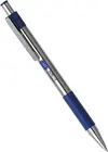 Kemični svinčnik  Zebra F301 0,7 moder izpis-1