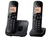 Telefon PANASONIC KX-TGC212FXB brezžični - Black TwinPack-0