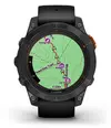 Pametna ura GARMIN Fenix 7 Pro Solar Tamnosiva s črnim pasom - 010-02777-01-3