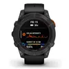 Pametna ura GARMIN Fenix 7 Pro Solar Temnosiva s črnim pasom - 010-02777-01-3