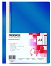 Mapa s kovinsko sponko PVC A4 1/1 temno modra-0