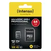 Spominska kartica Micro Secure Digital  64GB INTENSO PRO UHS-I SDXC + Adapter-0