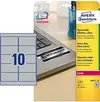 Etiketa laser/copy poliester  96,0x50,8 Zweckform L6012 vodoodporna 20/1 srebrna-0