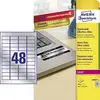 Etiketa laser/copy poliester  45,7x21,2 Zweckform L6009 vodoodporna 20/1 srebrna-0
