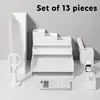 Pisaniški namizni set Nusign ENS003WH – 13-delni, bel-2