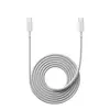 Kabel USB tip A-C<=>USB tip C-M  2.0m - XIAOMI QC 6A - bel pleteni-0