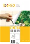 Etiketa laser/inkjet/copy 210,0x297,0 Sorex 100/1-0