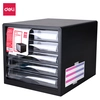 Škatla s predali PVC  5 predalov 340x275x260mm Deli 9775 črna-0