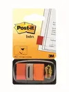 Zastavica 25,4x43,2mm 50 listov film polprozoren 3M 680-4 oranžna-0