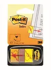 Zastavica 25,4x43,2mm 50 listov film polprozoren 3M 680-31 sign rumena-1
