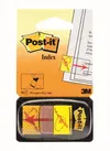 Zastavica 25,4x43,2mm 50 listov film polprozoren 3M 680-31 sign rumena-0