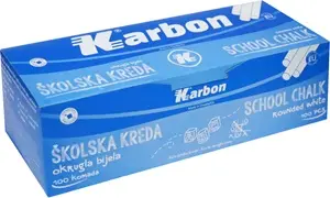 Kreda šolska okrogla Karbon 100/1 bela Kreda šolska okrogla Karbon 100/1 bela