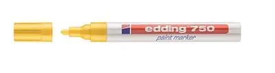 Marker permanentni lakirni 2-4mm Edding 750 okrogla konica rumen Marker permanentni lakirni 2-4mm Edding 750 okrogla konica rumen