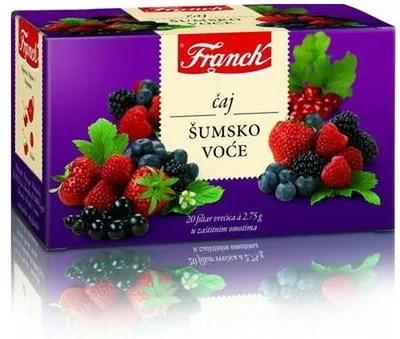 Čaj FRANCK Gozdni sadeži vrečka 55g 20/1 Čaj FRANCK Gozdni sadeži vrečka 55g 20/1