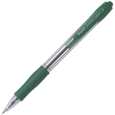 Kemični svinčnik Pilot BPGP-10R-F SuperGrip 0,7 zelen Kemični svinčnik Pilot BPGP-10R-F SuperGrip 0,7 zelen