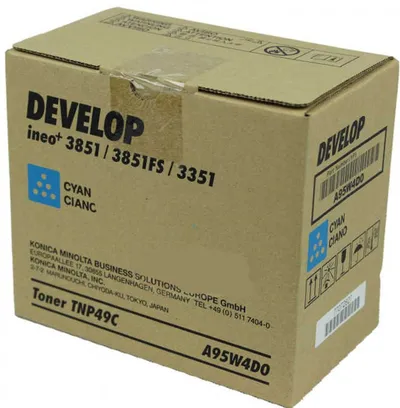 Toner DEVELOP TNP49C Cyan - ineo +3351 original Toner DEVELOP TNP49C Cyan - ineo +3351 original