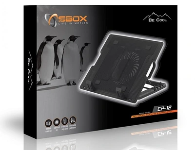 Stojalo za prenosne računalnike do 17.3" - Black SBOX Cooling Pad CP-12 Stojalo za prenosne računalnike do 17.3" - Black SBOX Cooling Pad CP-12