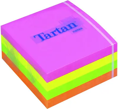 Lističi samolepilni 76x76mm 400 listov neon barve Tartan 3M 7676C-N Lističi samolepilni 76x76mm 400 listov neon barve Tartan 3M 7676C-N