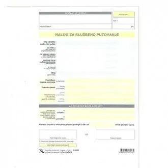TI.I-210/ncr Nalog za službeno putovanje NN TI.I-210/ncr Nalog za službeno putovanje NN