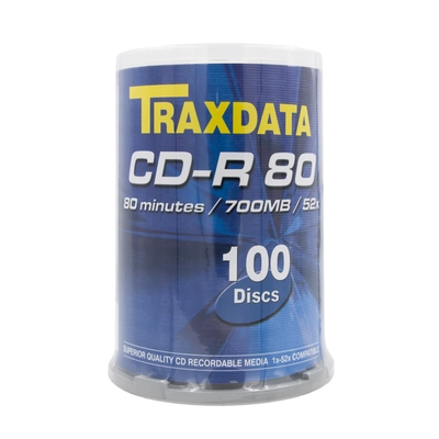 CD-R medij TRAXDATA 700MB 52x speed Spindle 100/1 CD-R medij TRAXDATA 700MB 52x speed Spindle 100/1
