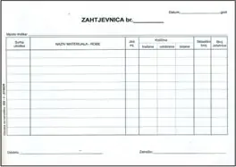 TI.I-27/ncr Zahtjevnica A5, 2x50 listova TI.I-27/ncr Zahtjevnica A5, 2x50 listova