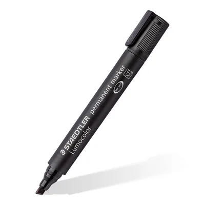 Marker permanentni 2-5mm Staedtler Lumocolor 350 prirezana konica črn Marker permanentni 2-5mm Staedtler Lumocolor 350 prirezana konica črn