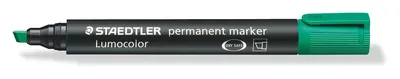 Marker permanentni 2-5mm Staedtler Lumocolor 350 prirezana konica zelen Marker permanentni 2-5mm Staedtler Lumocolor 350 prirezana konica zelen