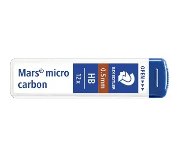 Minice za tehnični svinčnik 0,5 Staedtler 250 05-HB 12/1 Minice za tehnični svinčnik 0,5 Staedtler 250 05-HB 12/1
