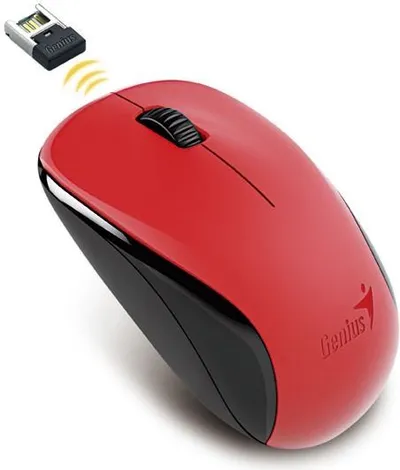 Miška GENIUS NX-7000 BlueEye Wireless - rdeča Miška GENIUS NX-7000 BlueEye Wireless - rdeča