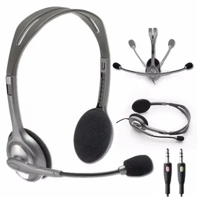 Slušalke z mikrofonom LOGITECH H111 1 x 3.5mm combo Slušalke z mikrofonom LOGITECH H111 1 x 3.5mm combo