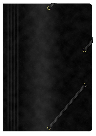 Mapa z elastiko prešpan 233x318mm črna