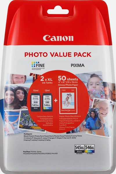 Črnilo CANON PG-545XL + CL-546XL Multipack Photo(50 sheets) original Črnilo CANON PG-545XL + CL-546XL Multipack Photo(50 sheets) original