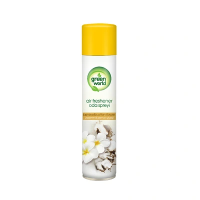 Osvežilec prostora v spreju Green World 400ml Jasmin in bombaž Osvežilec prostora v spreju Green World 400ml Jasmin in bombaž