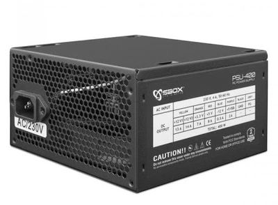 Napajalnik ATX 400W SBOX - 20+4 pin - RETAIL Napajalnik ATX 400W SBOX - 20+4 pin - RETAIL