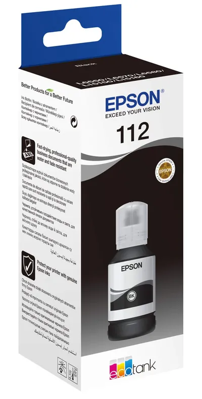 Črnilo EPSON EcoTank 112 Black original Črnilo EPSON EcoTank 112 Black original