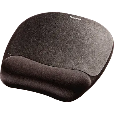 Podloga za miško z gel naslonom za dlan Fellowes Memory Foam črna Podloga za miško z gel naslonom za dlan Fellowes Memory Foam črna