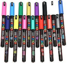 Marker permanentni Uni Posca PC-3M 0,9-1,3mm bel Marker permanentni Uni Posca PC-3M 0,9-1,3mm bel