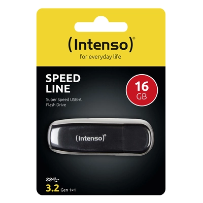USB 3.0 Flash drive 16GB INTENSO Speed Line - black USB 3.0 Flash drive 16GB INTENSO Speed Line - black
