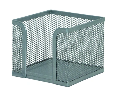 Kocka za papir iz žice 95x95x80mm srebrna Q-Connect Kocka za papir iz žice 95x95x80mm srebrna Q-Connect